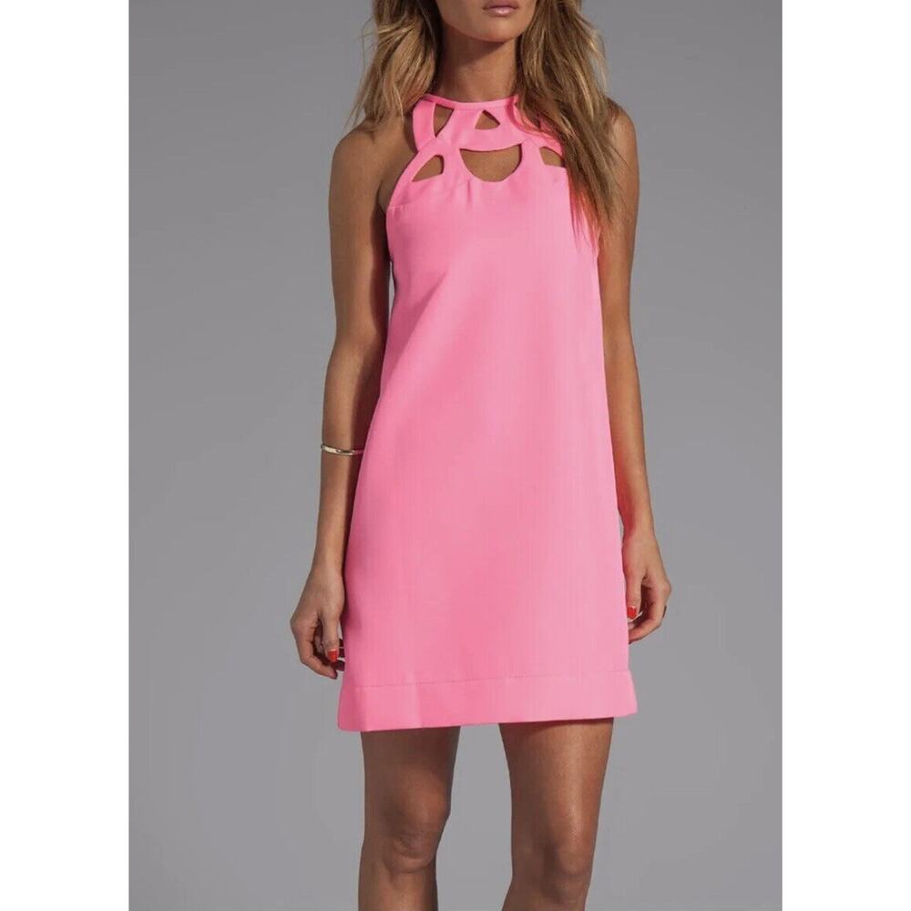 Diane von Furstenberg Hot Pink Mini Dress